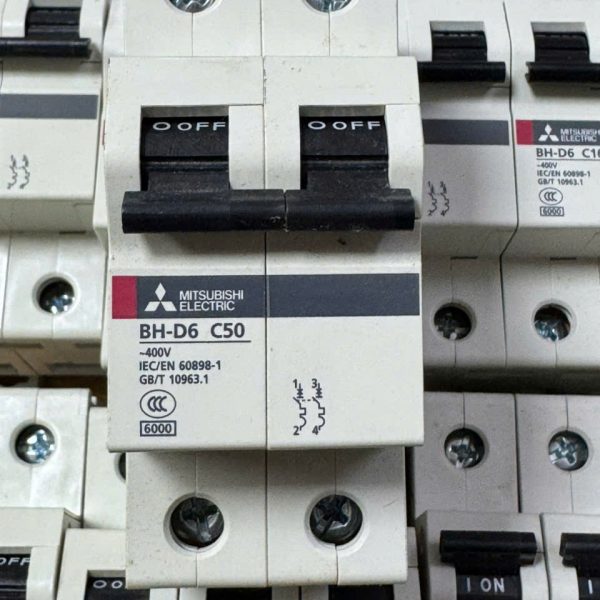 CẦU DAO ĐIỆN BH-D6 2P 50A TYPE C N CẦU DAO ĐIỆN BH-D6 2P 50A TYPE C N