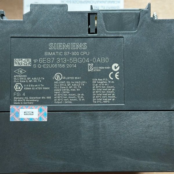SIEMENS S7-300 6ES7313-5BG04-0AB0